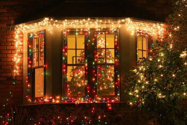 Decor Christmas Lights Around Outdoor Windows