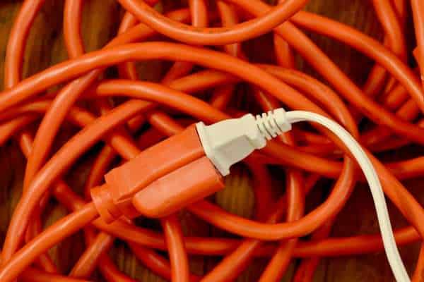 Run An Extension Cord From Inside The Home For Outdoor Christmas Lighting