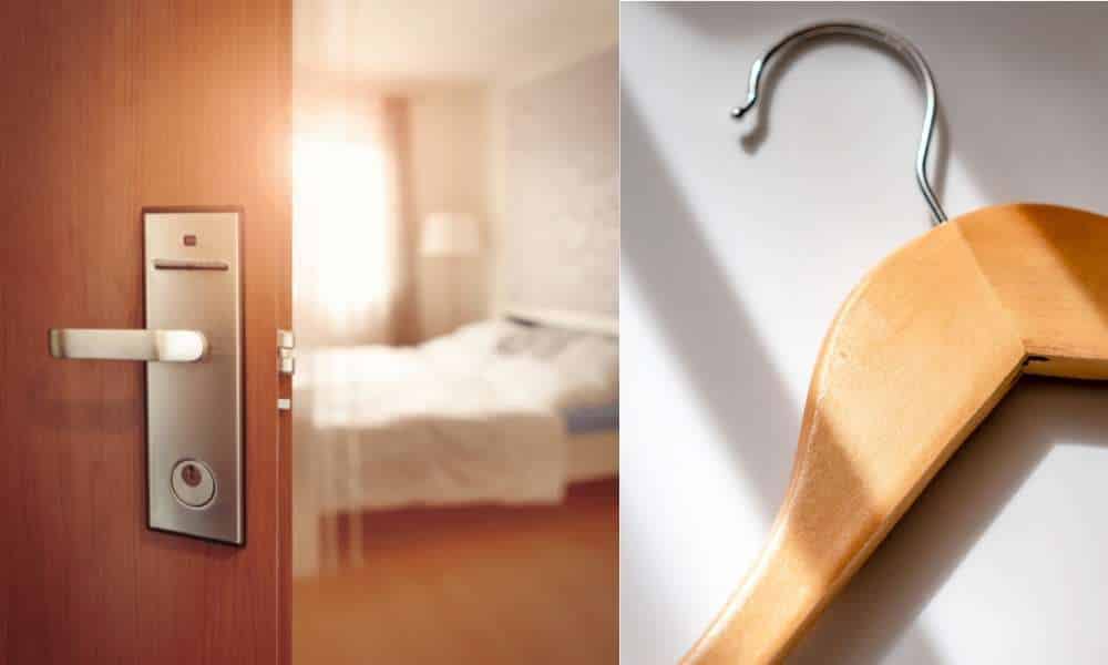 Use Hangers to unlock Bedroom door