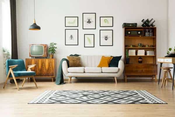 Use The Right Size Rugs on living room
