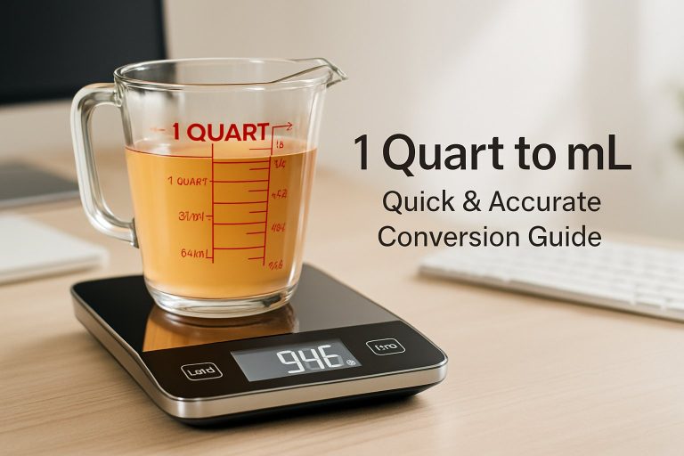1 Qt to mL Conversion Guide